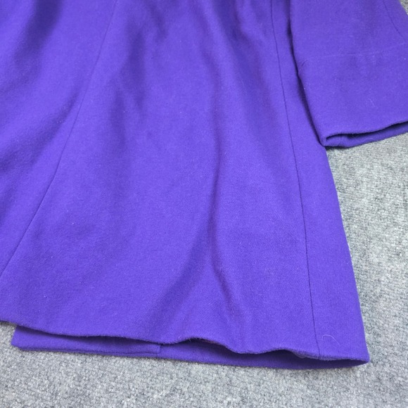 Donnybrook Women's Purple Wool Blend Shawl Collar Coat Size 6P - Picture 14 of 16